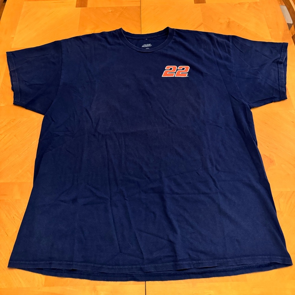 Classic Navy Blue Joey Logano NASCAR T-Shirt